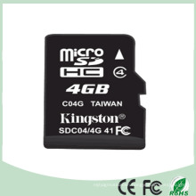 Mobile Memory Card 4GB TF Cards with 100% Full Capacity (SD-04)